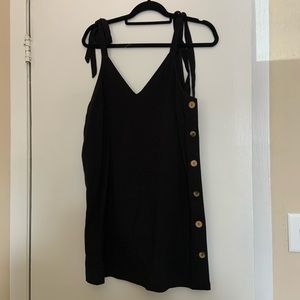 Topshop Tie Button Dress